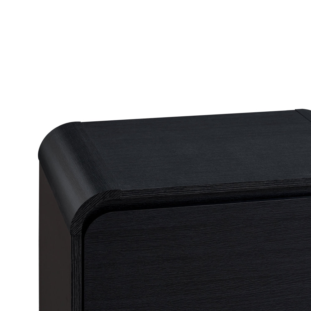 Ernest Wooden Bedside Nightstand Side Table W/ 1-Drawer Black table Fast shipping On sale