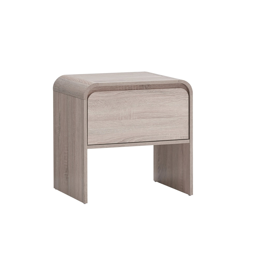 Ernest Wooden Bedside Nightstand Side Table W/ 1-Drawer Oak Fast shipping On sale