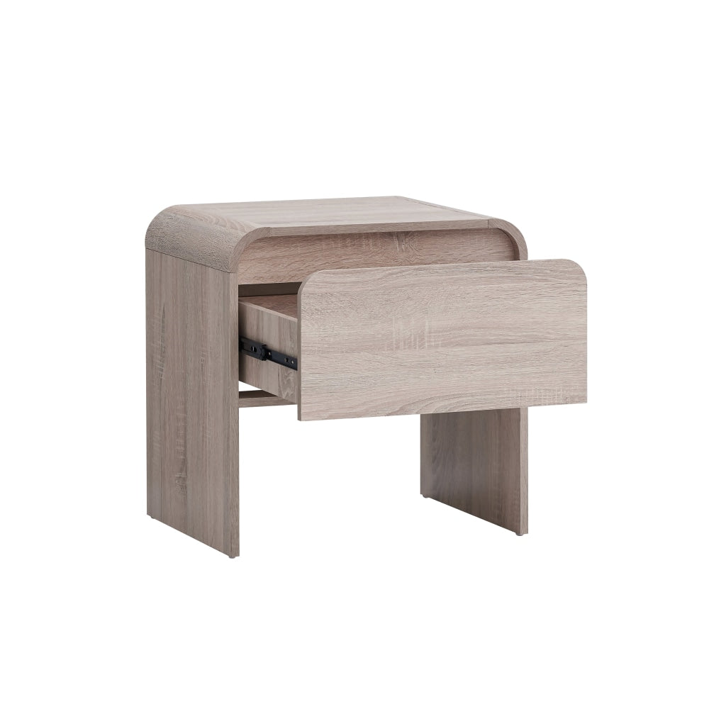 Ernest Wooden Bedside Nightstand Side Table W/ 1-Drawer Oak Fast shipping On sale