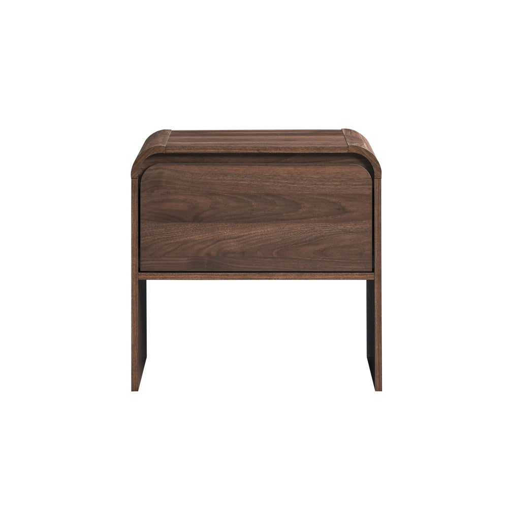 Ernest Wooden Bedside Nightstand Side Table W/ 1-Drawer Walnut table Fast shipping On sale