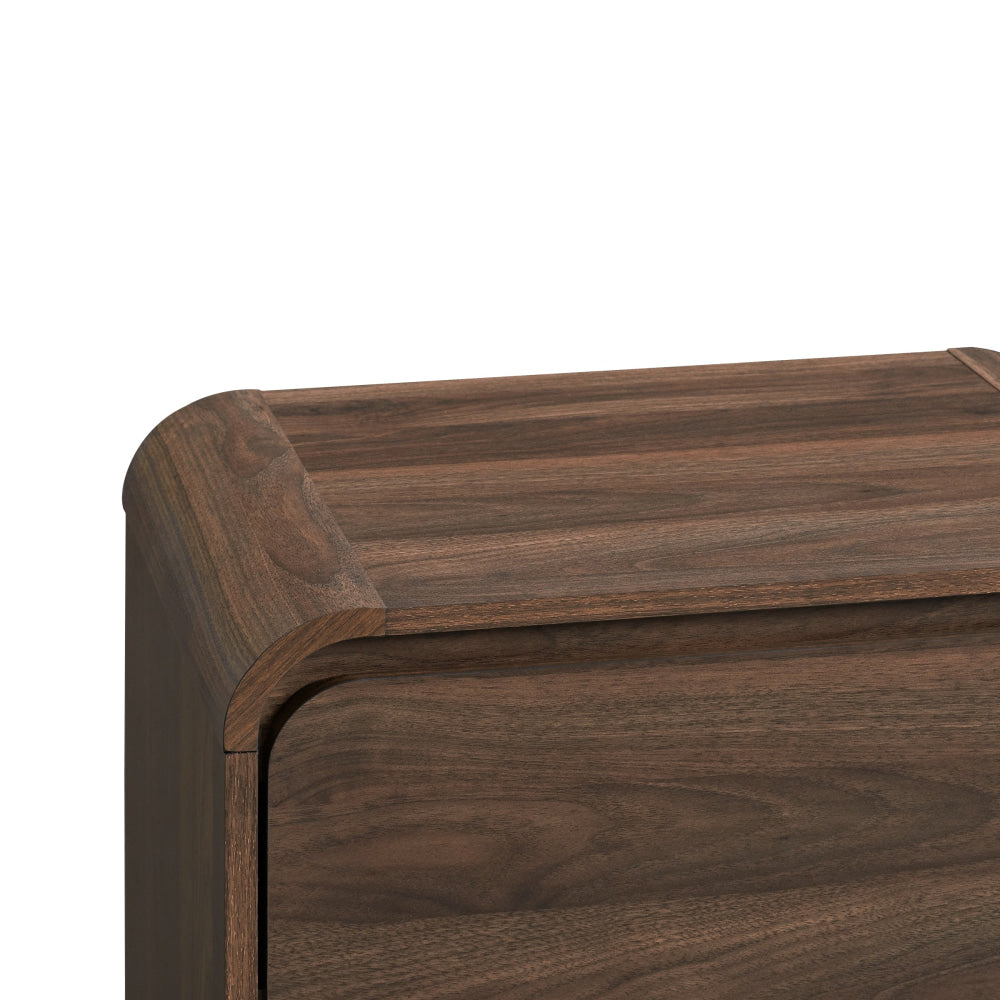 Ernest Wooden Bedside Nightstand Side Table W/ 1-Drawer Walnut table Fast shipping On sale