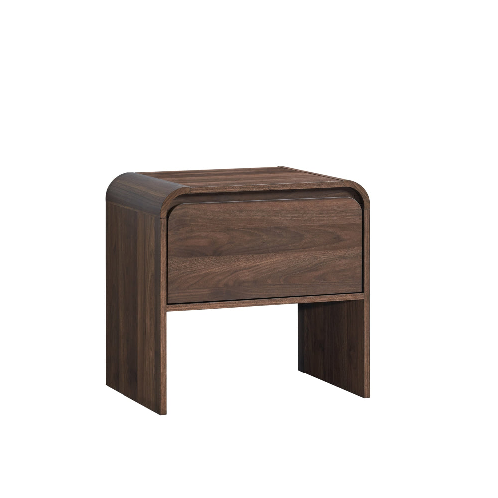 Ernest Wooden Bedside Nightstand Side Table W/ 1-Drawer Walnut table Fast shipping On sale