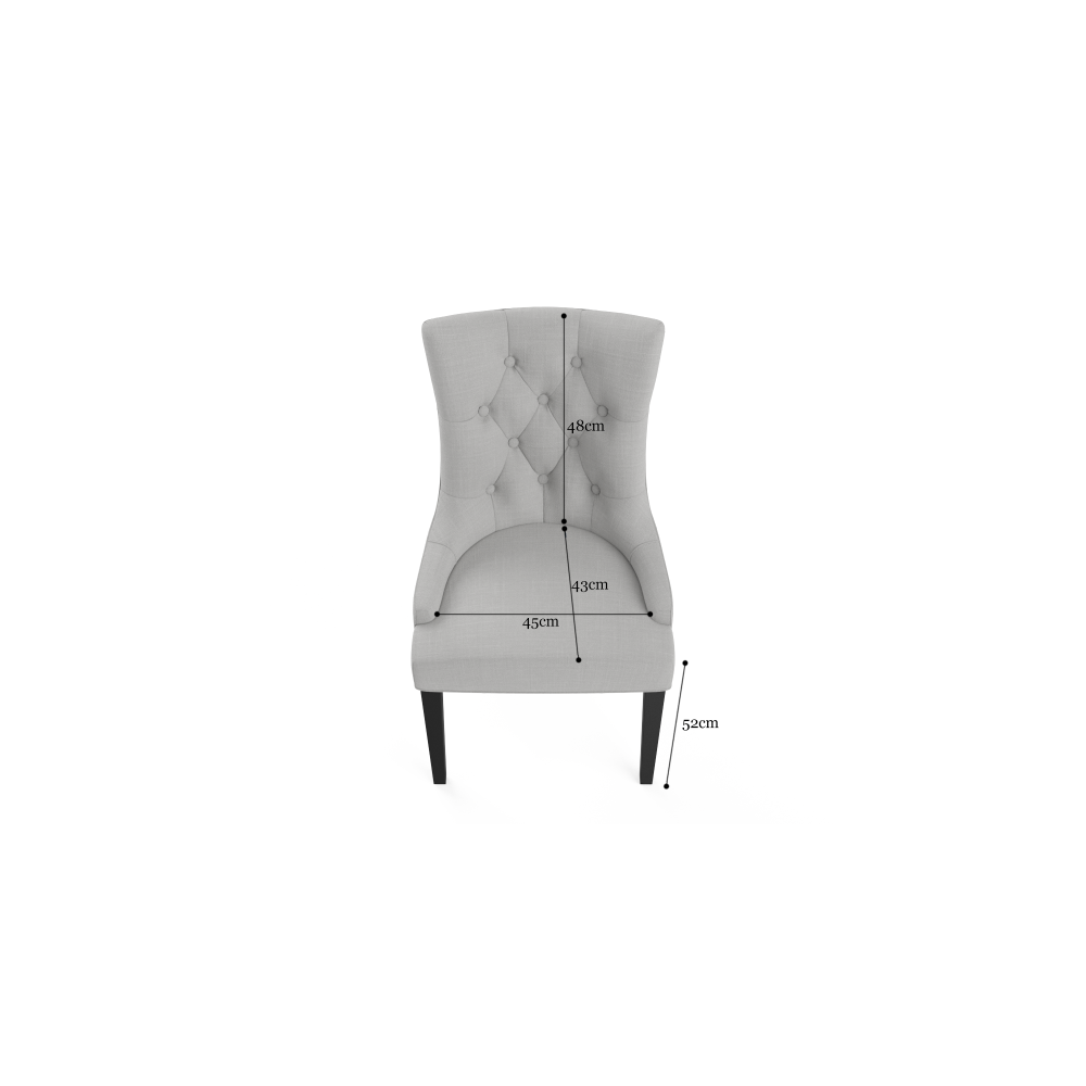 Espen Scoop Back Dining Chair Cloud Grey Fast shipping On sale