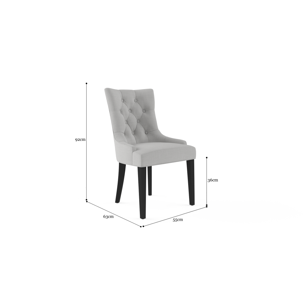 Espen Scoop Back Dining Chair Cloud Grey Fast shipping On sale