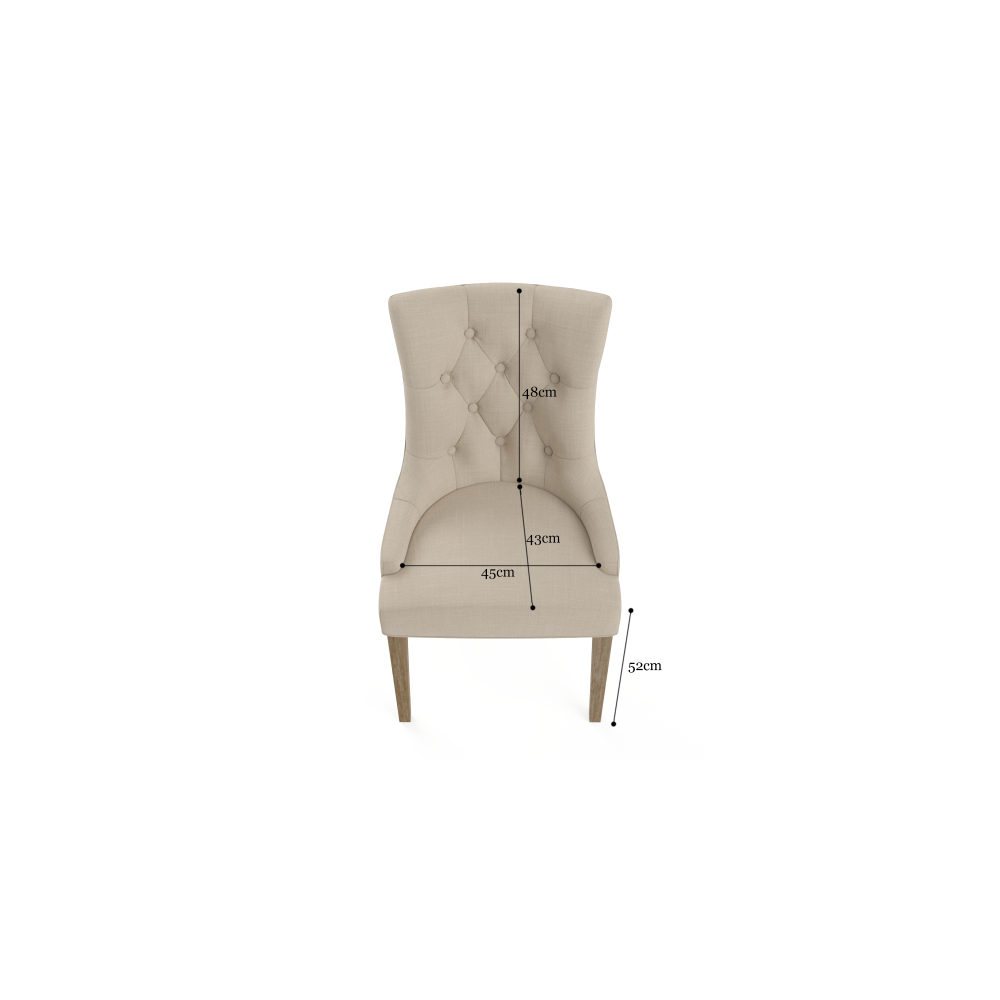 Espen Scoop Back Dining Chair French Beige Fast shipping On sale