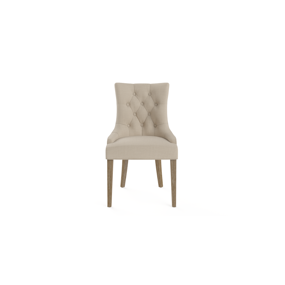 Espen Scoop Back Dining Chair French Beige Fast shipping On sale