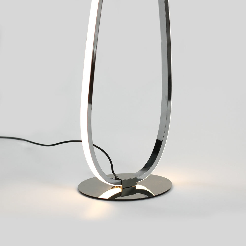 Eternal LED Twisted Metal Floor Lamp Elegant Accent Light - Chrome Fast shipping On sale