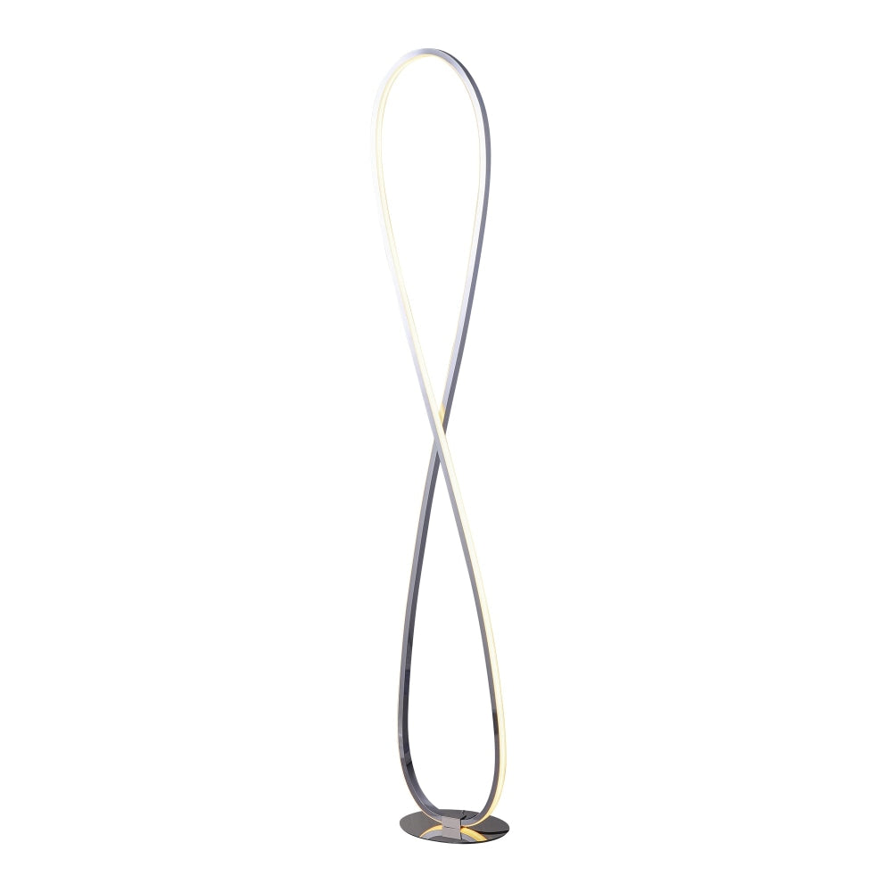 Eternal LED Twisted Metal Floor Lamp Elegant Accent Light - Chrome Fast shipping On sale