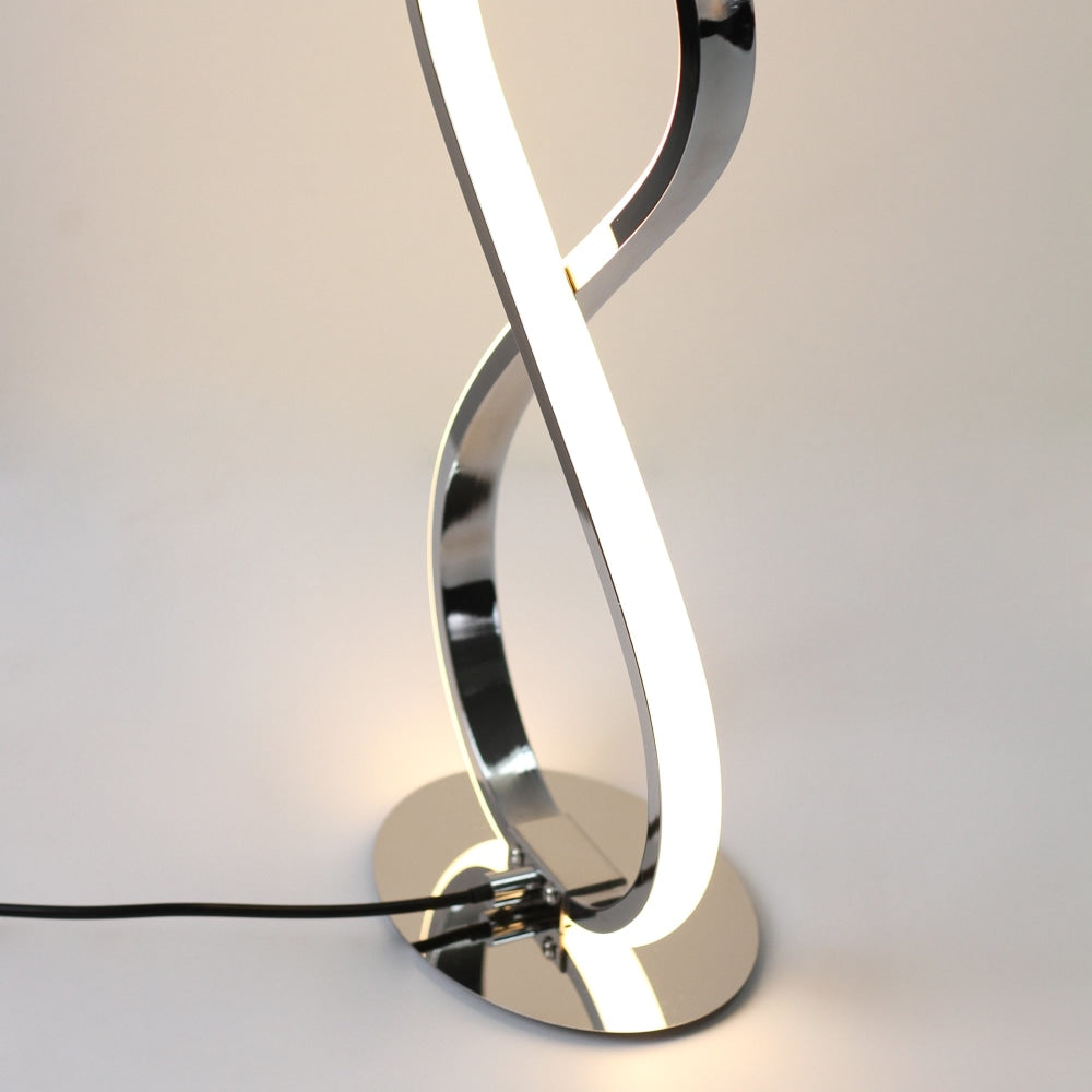 Eternal LED Twisted Metal Table Desk Lamp Elegant Accent Light - Chrome Fast shipping On sale