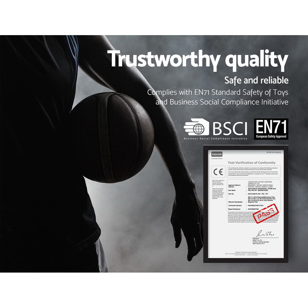 Everfit Pro Portable Basketball Stand System Ring Hoop Net Height Adjustable 3.05M Sports & Fitness Fast shipping On sale