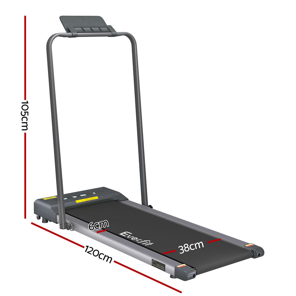Everfit Treadmill Electric Walking Pad Under Desk Home Gym Fitness 380mm Grey Sports & Fast shipping On sale