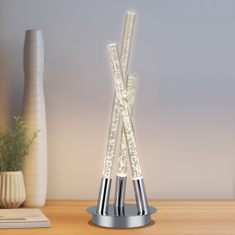 Extro LED Modern Elegant Table Lamp Desk Light - Chrome Fast shipping On sale