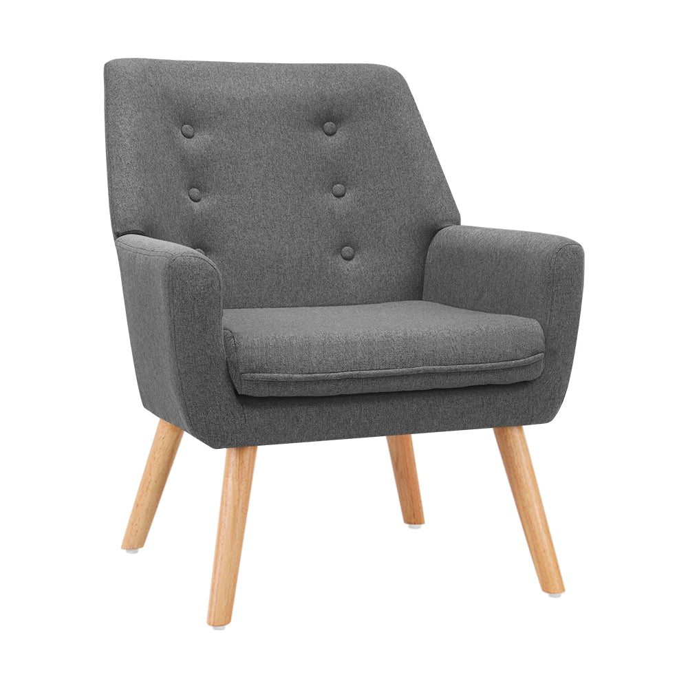Fabric Dining Armchair - Grey Chair Fast shipping On sale