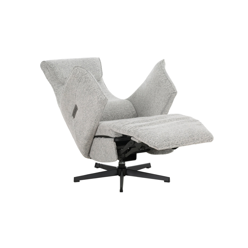 Fabric Electric Recliner Relaxing Lounge Accent Armchair With Massage - Light Grey Chair Fast shipping On sale