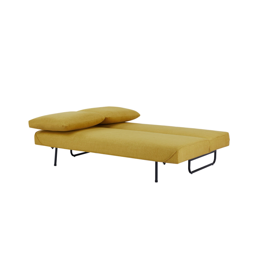 Fabric Stylish Lounge Couch Sofa Bed - Yellow Fast shipping On sale