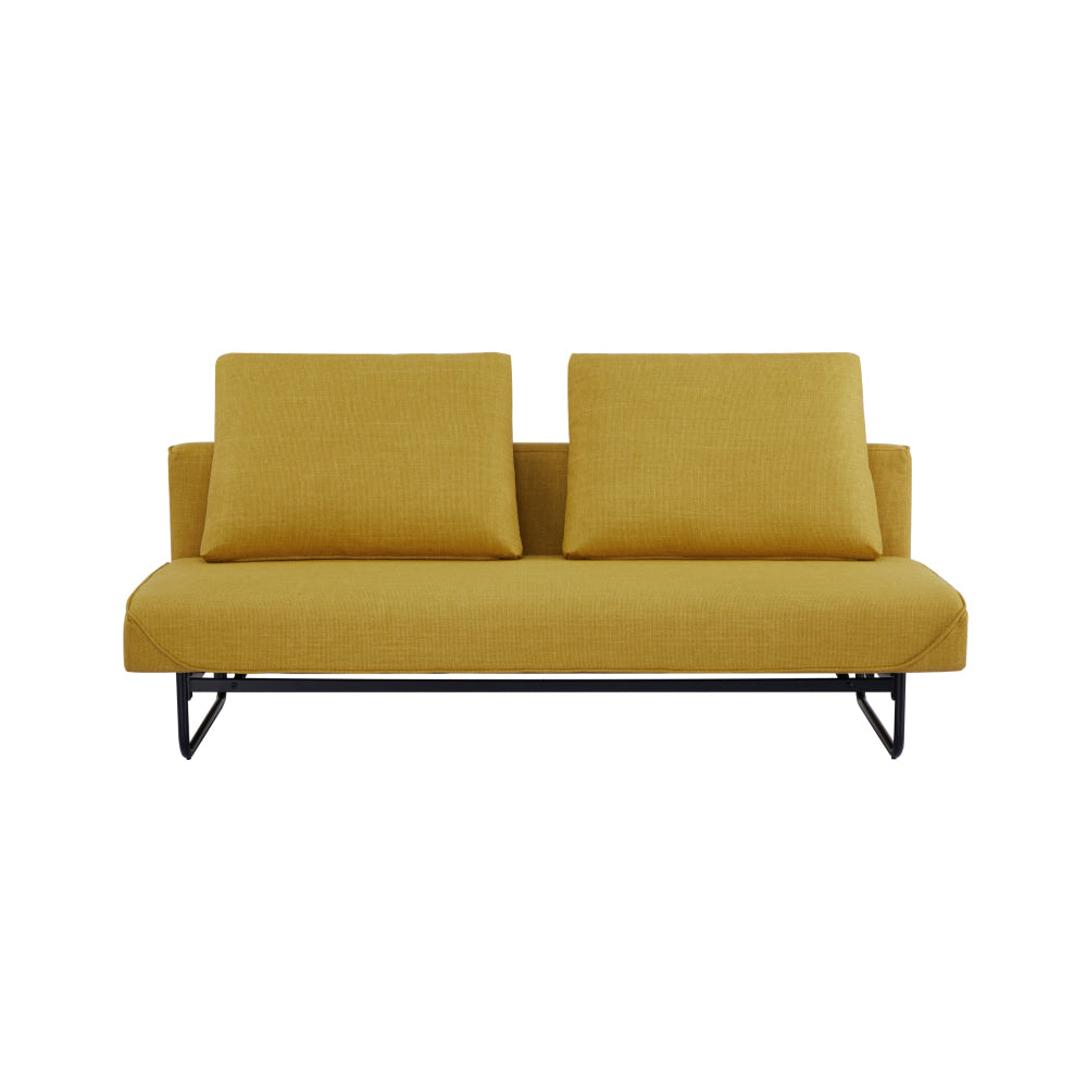 Fabric Stylish Lounge Couch Sofa Bed - Yellow Fast shipping On sale