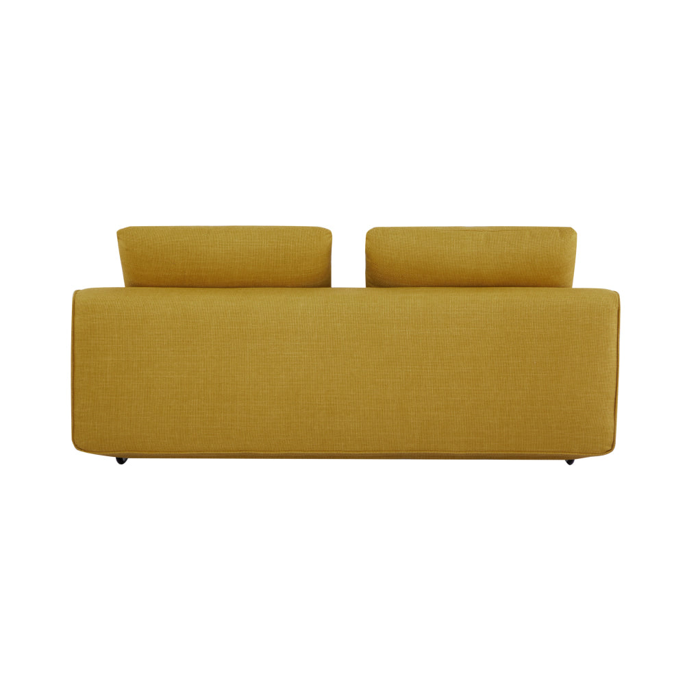 Fabric Stylish Lounge Couch Sofa Bed - Yellow Fast shipping On sale