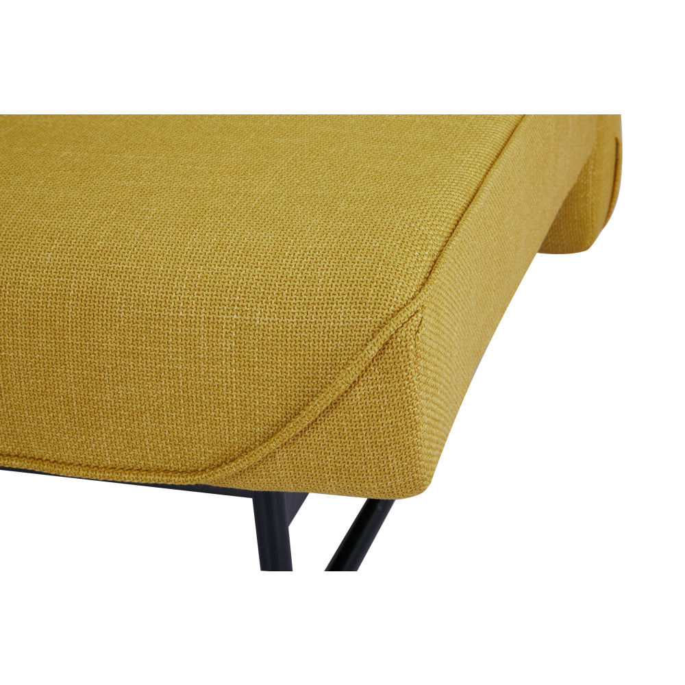 Fabric Stylish Lounge Couch Sofa Bed - Yellow Fast shipping On sale