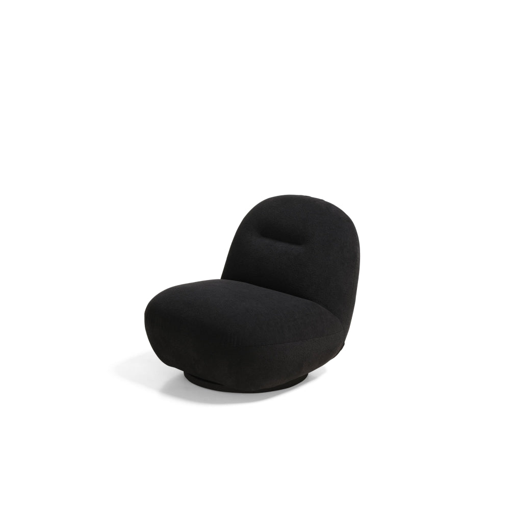 Fabric Swivel Modern Relaxing Stylish Lounge Accent Chair Black Fast shipping On sale