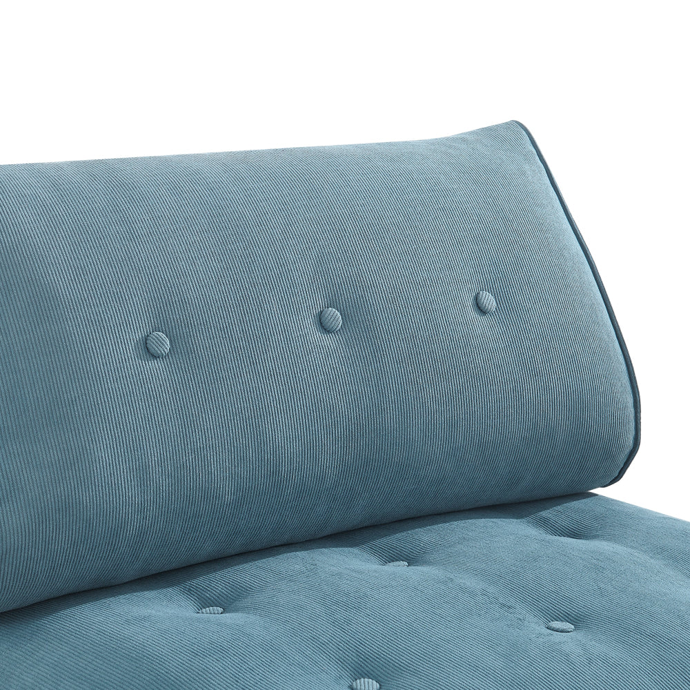 Faye Fabric Foam Compressed Fold Out Single Seat Sofa Bed Blue Fast shipping On sale