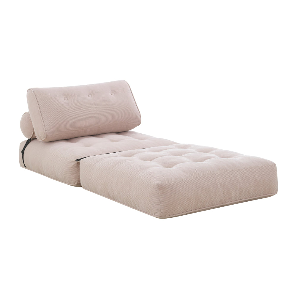 Faye Fabric Foam Compressed Fold Out Single Seat Sofa Bed Candy Fast shipping On sale