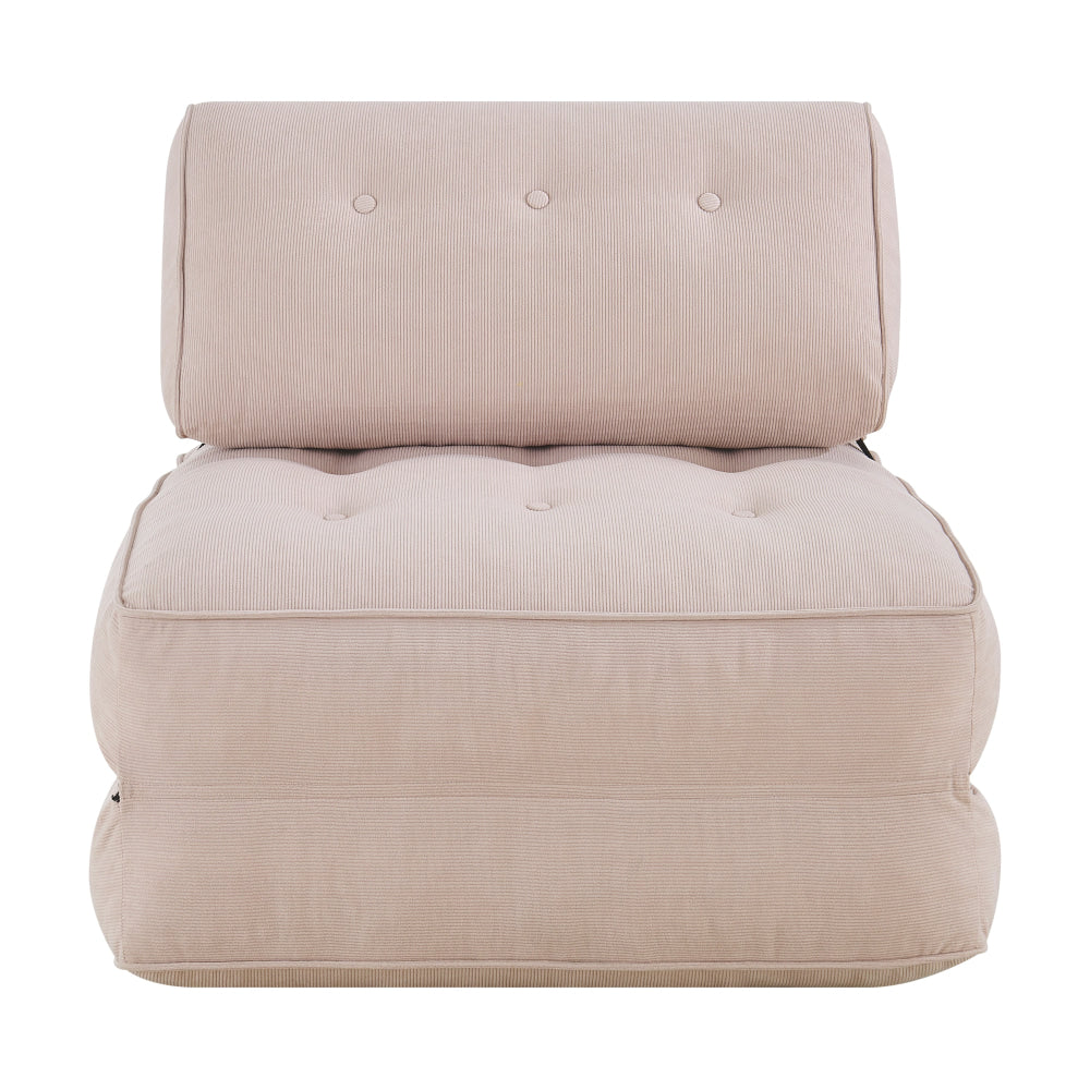 Faye Fabric Foam Compressed Fold Out Single Seat Sofa Bed Candy Fast shipping On sale