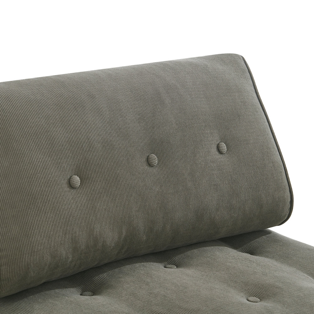 Faye Fabric Foam Compressed Fold Out Single Seat Sofa Bed Putty Fast shipping On sale