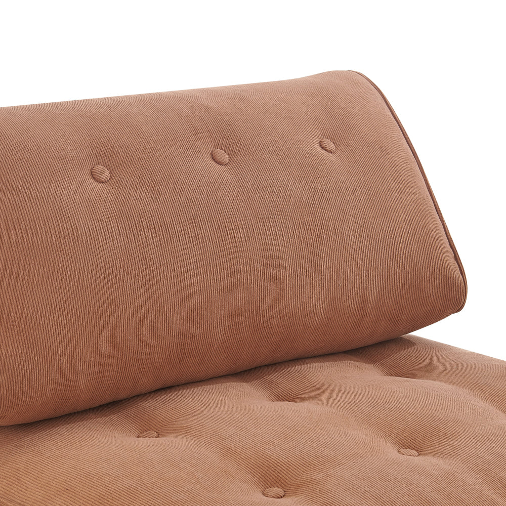Faye Fabric Foam Compressed Fold Out Single Seat Sofa Bed Terracotta Fast shipping On sale
