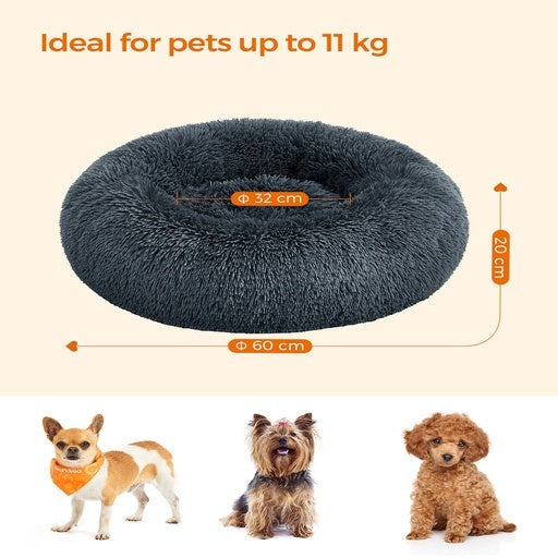 Feandrea Dog Bed with Removable Washable Cushion 60cm Dark Gray Cares Fast shipping On sale