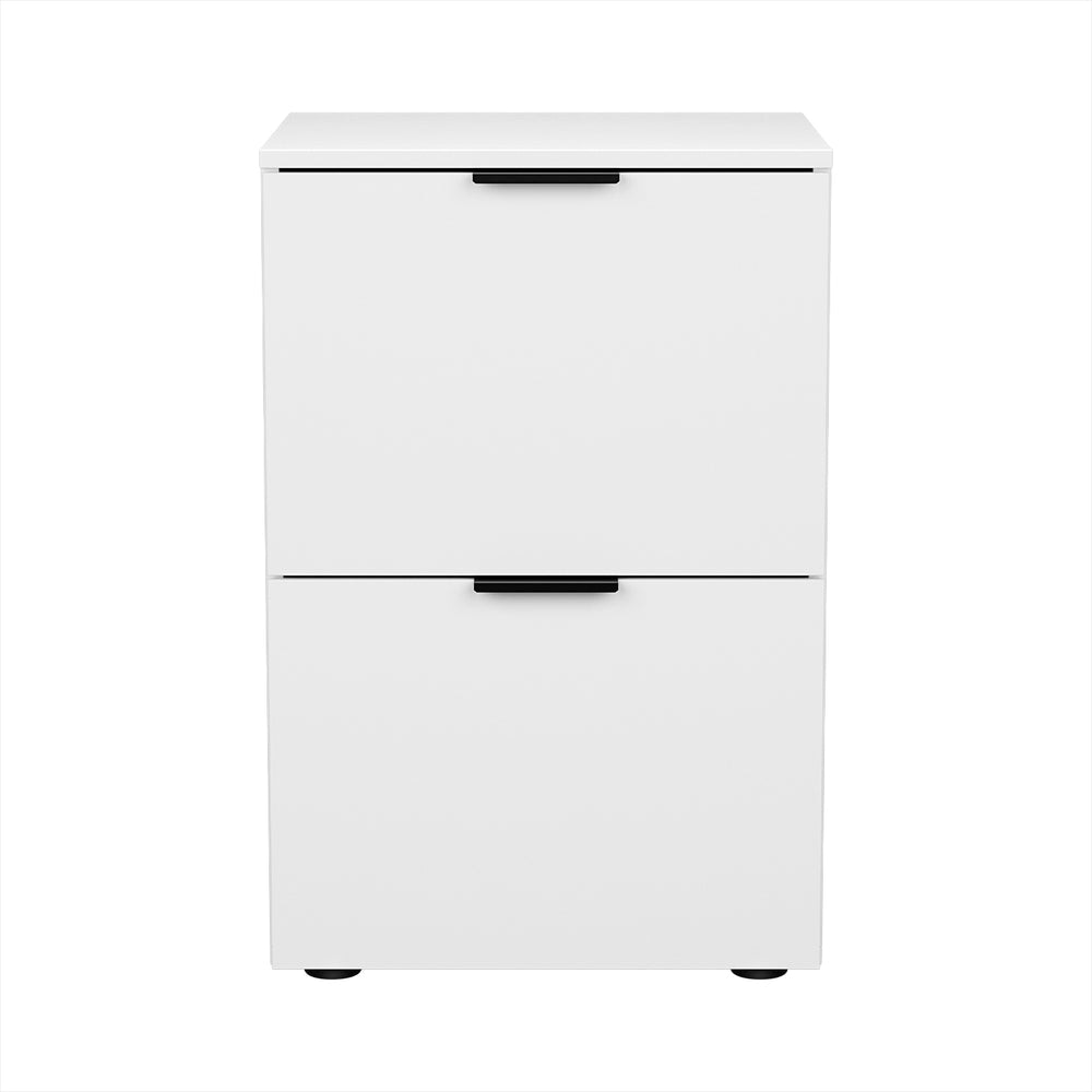 Filing Cabinet Files Storage Office Shelves File Organiser White 2 Drawer Fast shipping On sale