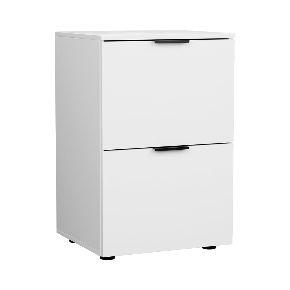 Filing Cabinet Files Storage Office Shelves File Organiser White 2 Drawer Fast shipping On sale