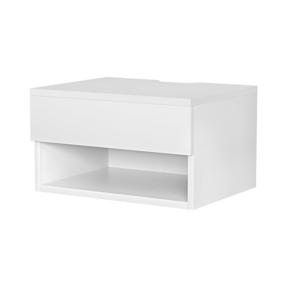 Floating Bedside Table Nightstand Drawer White Fast shipping On sale