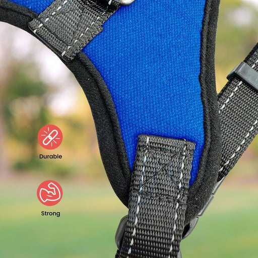 Floofi Dog Pet Harness with Hand Strap Size XL - Blue Cares Fast shipping On sale