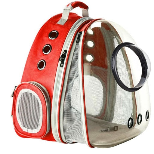 Floofi Expandable Space Capsule Waterproof Backpack Model 2 - Red Cat Cares Fast shipping On sale