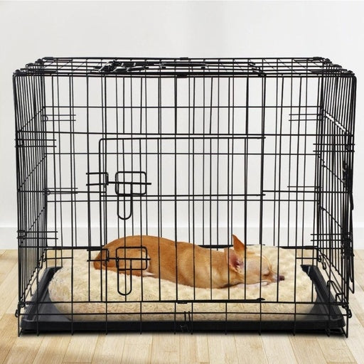 Floofi Pet Dog Foldable Metal Cage 24’’ Cares Fast shipping On sale