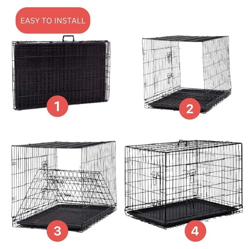 Floofi Pet Dog Foldable Metal Cage 24’’ Cares Fast shipping On sale