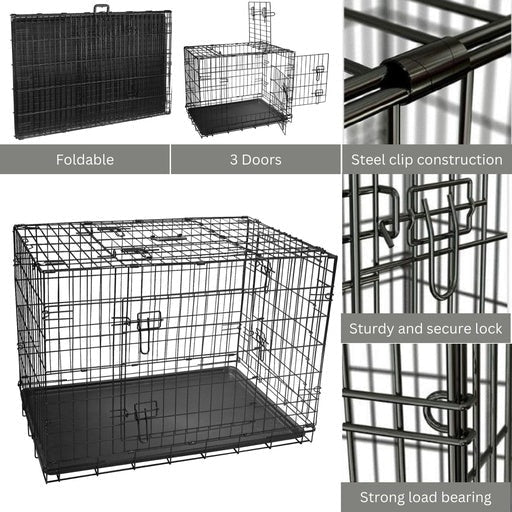 Floofi Pet Dog Foldable Metal Cage 24’’ Cares Fast shipping On sale