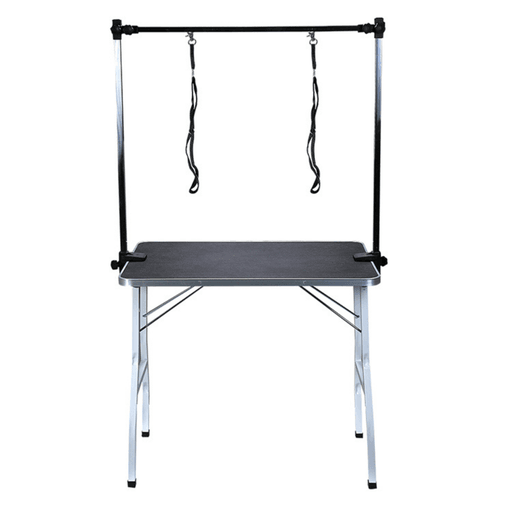 Floofi Foldable Pet Grooming Table 90cm Double Pole - Black Dog Cares Fast shipping On sale