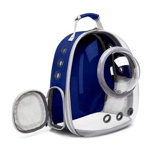 Floofi Pet Space Capsule Backpack Model 2 - Blue Cat Cares Fast shipping On sale