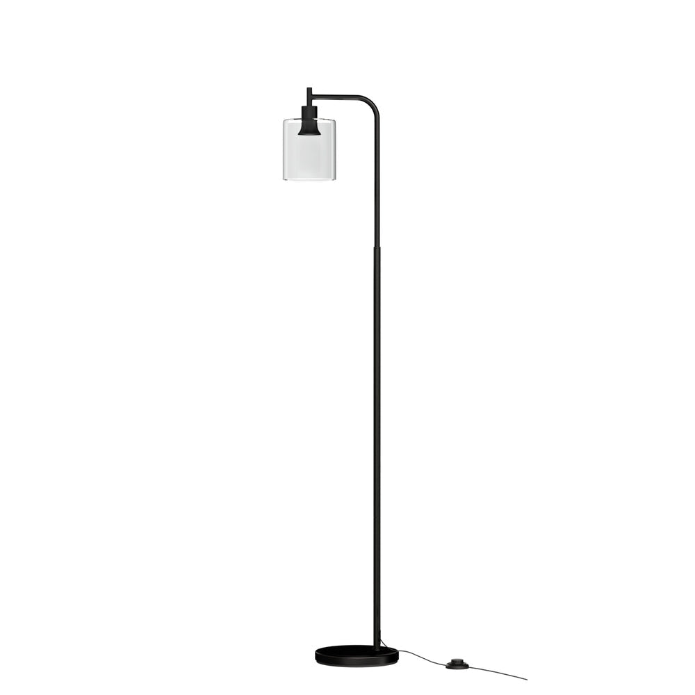 Floor Lamp Light Stand Modern Home Living Room Office Reading Glass Shade Black Fast shipping On sale