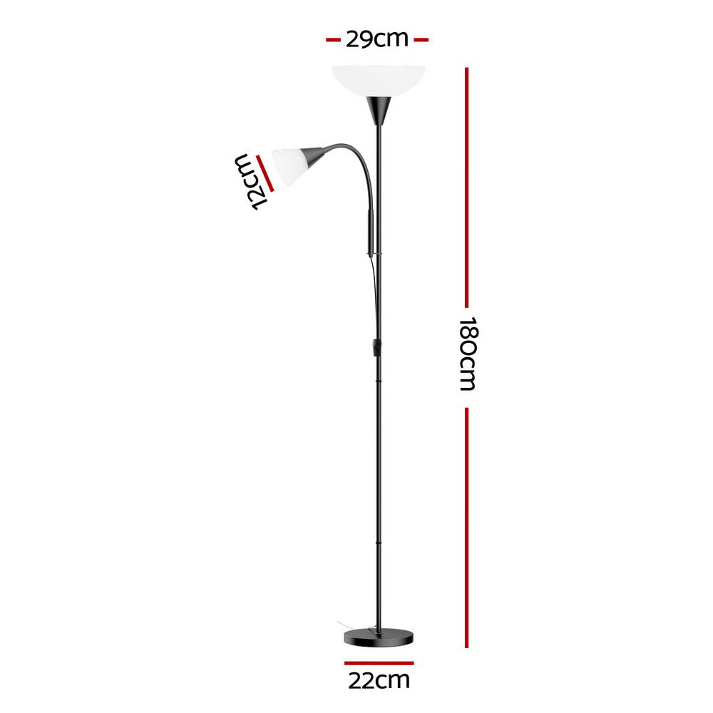 Floor Lamp Mother and Child Modern Home Living Room Office Reading Black Fast shipping On sale