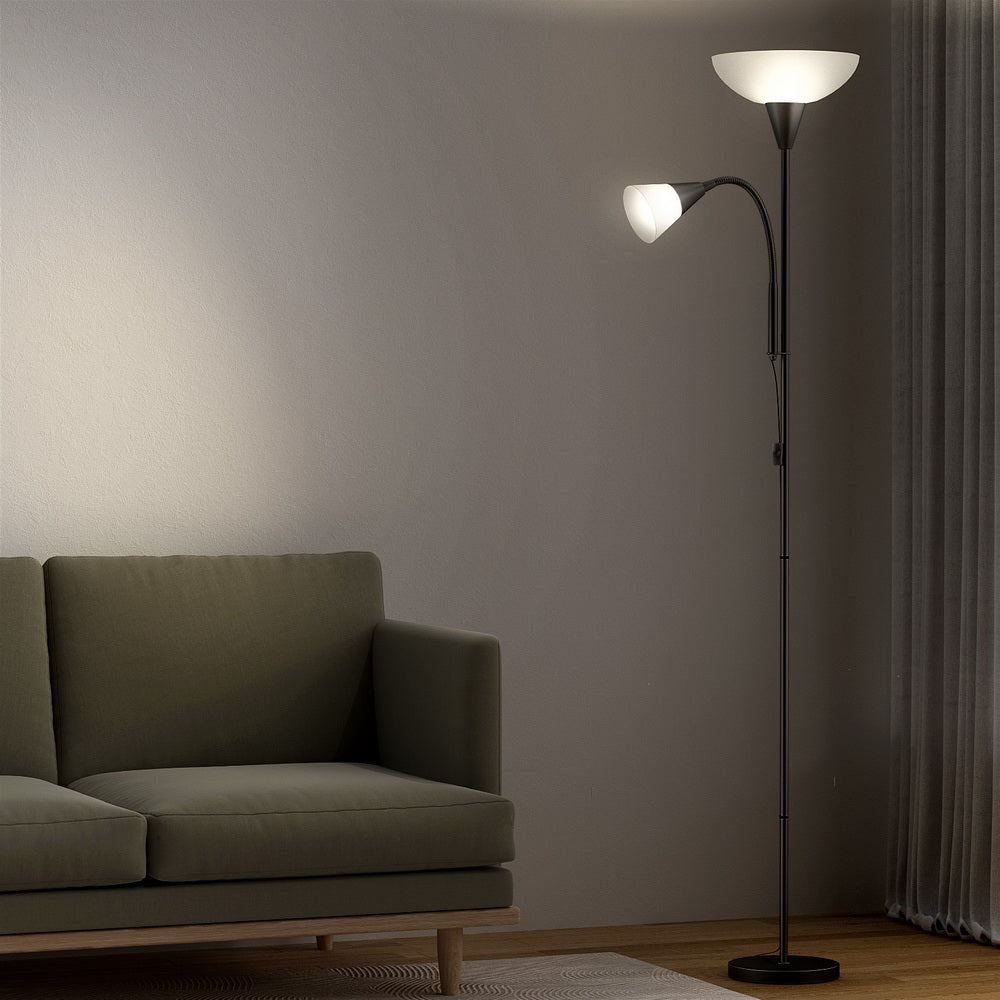 Floor Lamp Mother and Child Modern Home Living Room Office Reading Black Fast shipping On sale