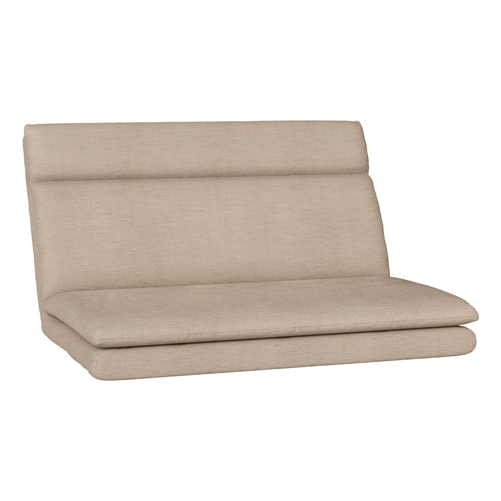 Floor Lounge Sofa Bed 2 Seater Linen Beige Fast shipping On sale