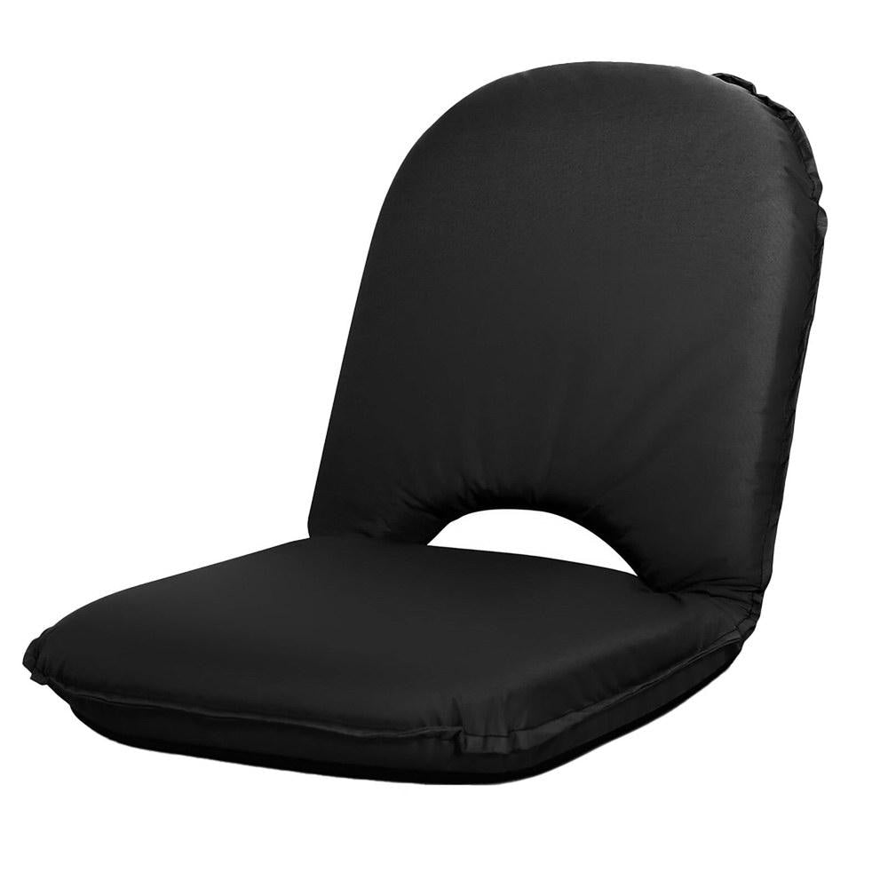 Foldable Beach Sun Picnic Seat - Black Outdoor Furniture Fast shipping On sale