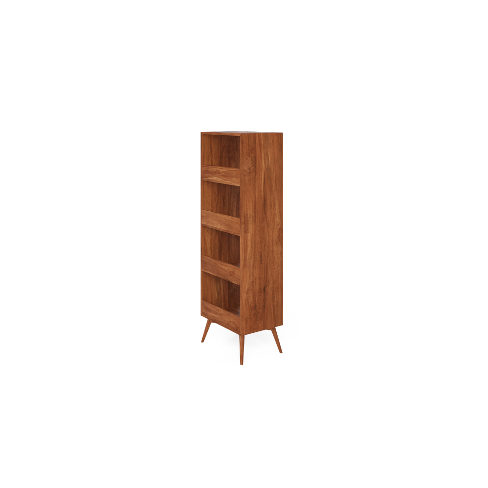 Frank 4-Tier Wooden Open Bookcase Bookshelves Brown Fast shipping On sale