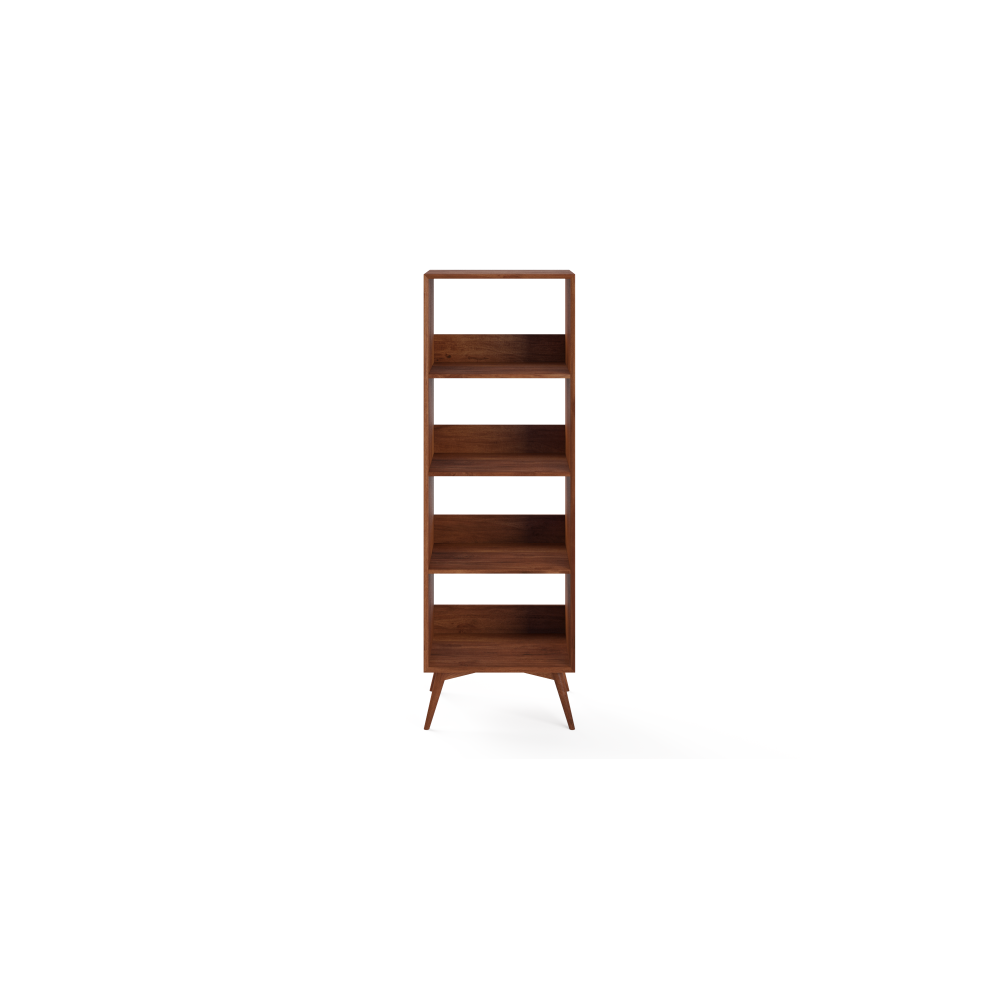 Frank 4-Tier Wooden Open Bookcase Bookshelves Brown Fast shipping On sale