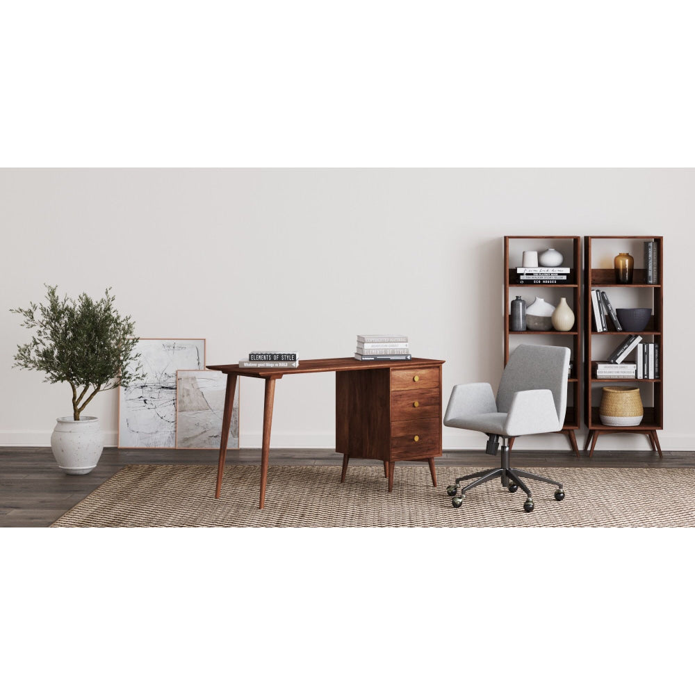Frank Large Study Office Computer Working Desk W/ Drawers Brown Fast shipping On sale