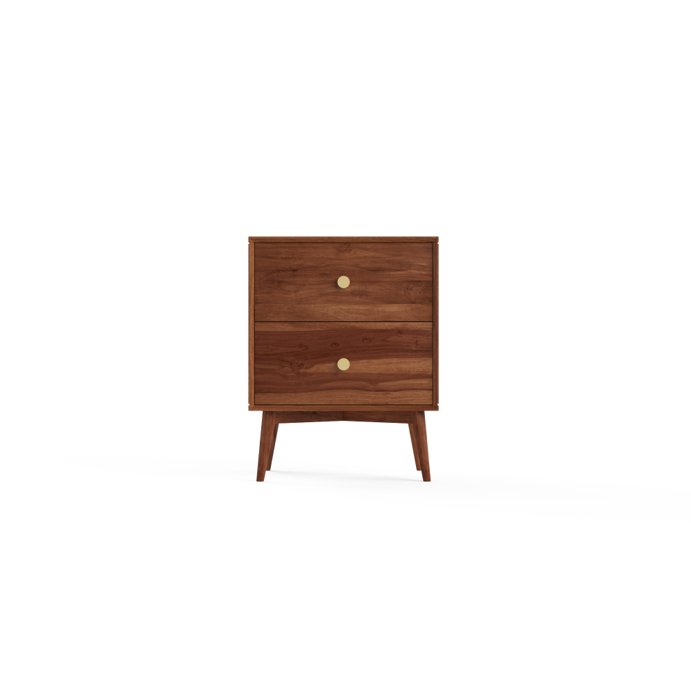 Frank Nightstand Bedside Table Dark Brown Fast shipping On sale