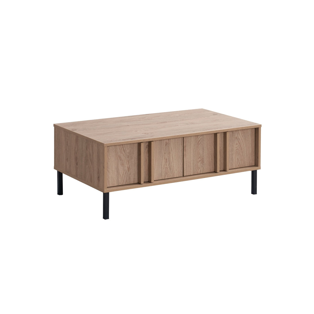 Gaea Rectangular Tea Coffee Table 2-Drawers Oak Fast shipping On sale