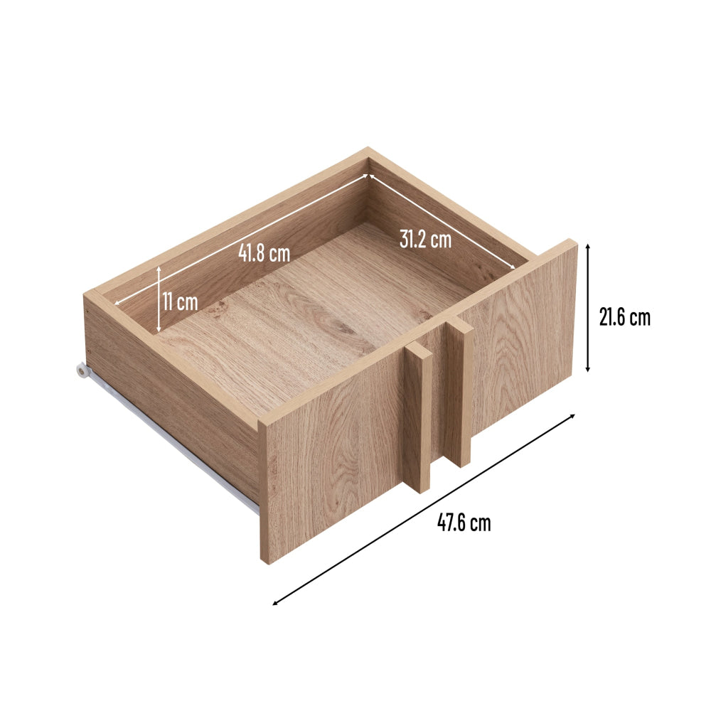 Gaea Rectangular Tea Coffee Table 2-Drawers Oak Fast shipping On sale